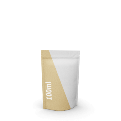 Stand-up pouch made of kraft paper - 100 ml
