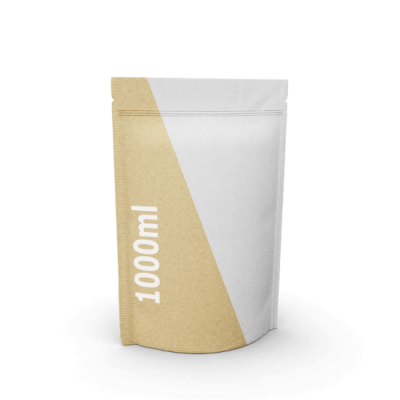 Stand-up pouch made of kraft paper - 1000 ml