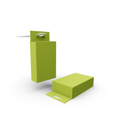 Faltschachtel mit Eurolochaufhägung