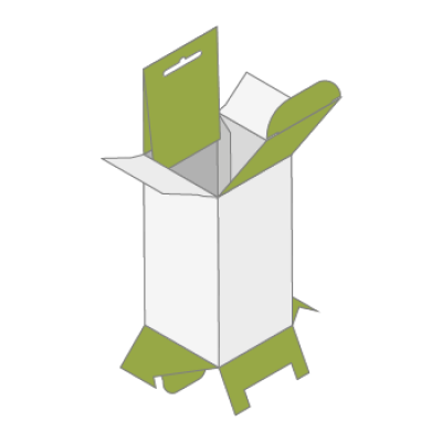 Aufhängeschachtel mit Steckboden