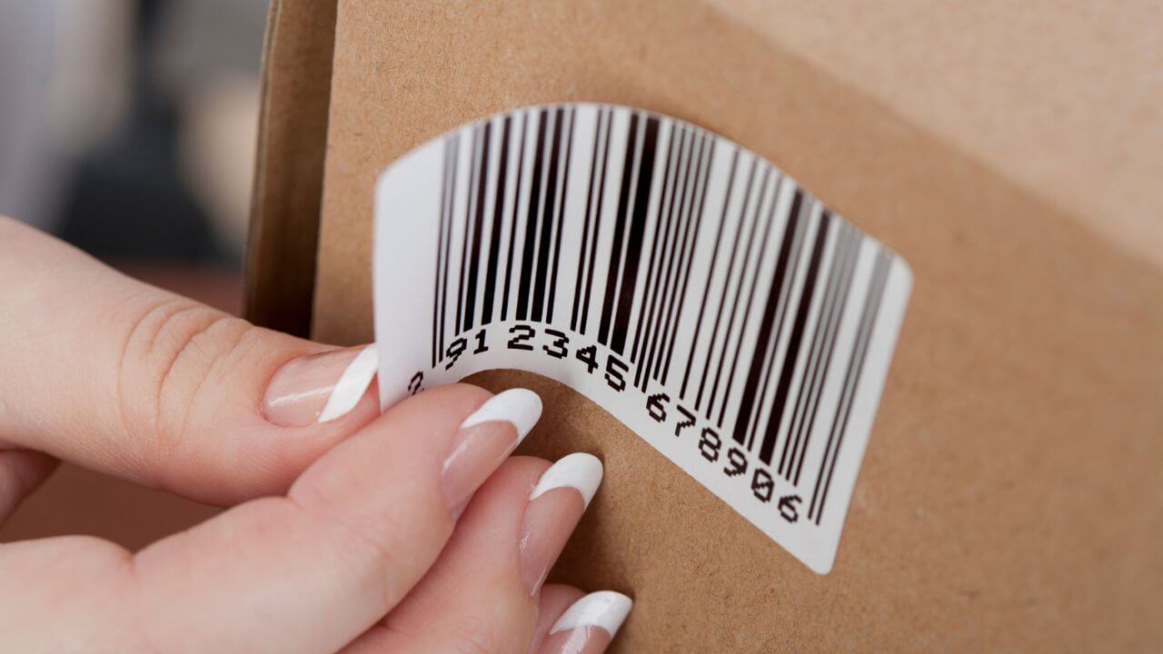 Barcode auf Versandkartons