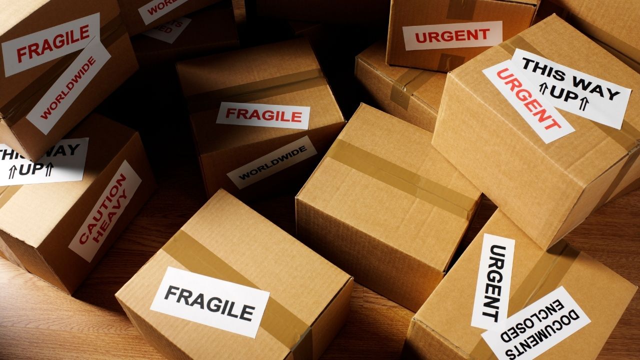 Logistik und Transport Etiketten