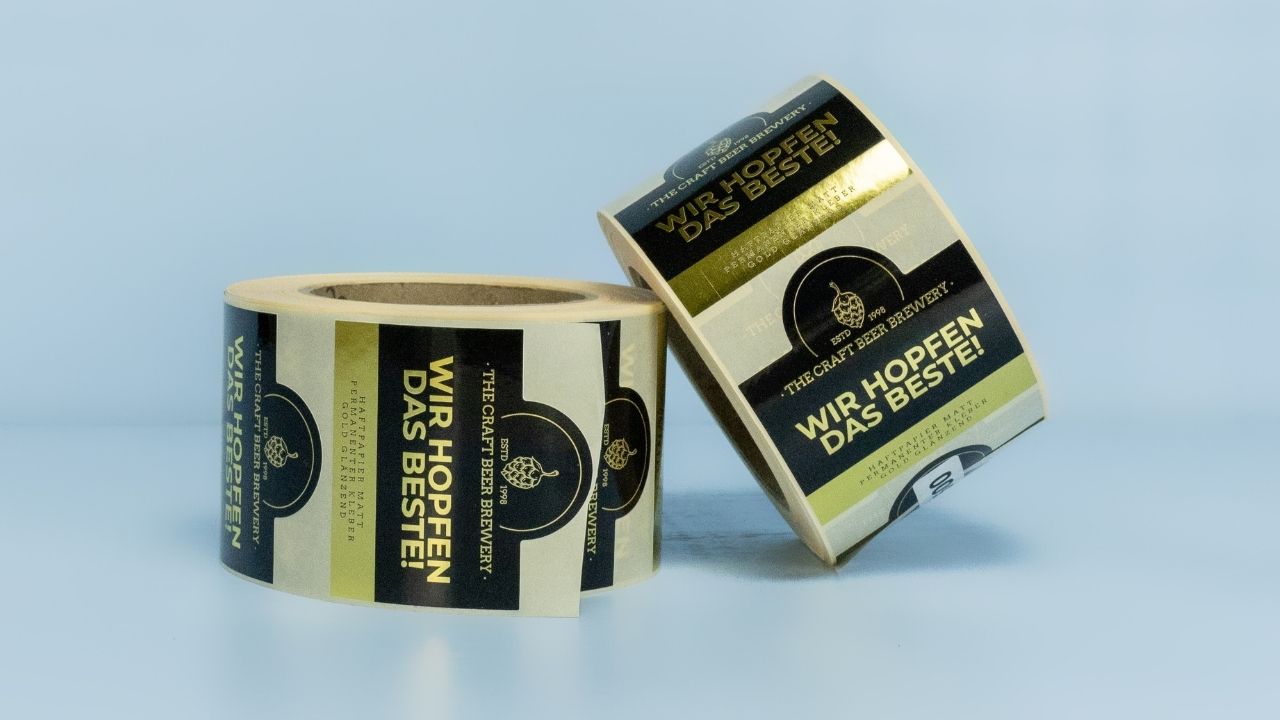 Metallic Material Etiketten