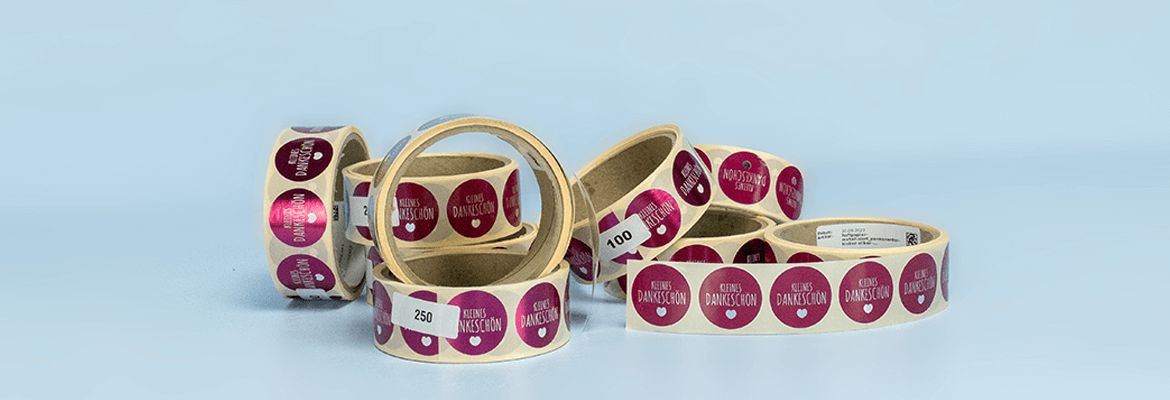 bedruckte Etiktten PP-Material