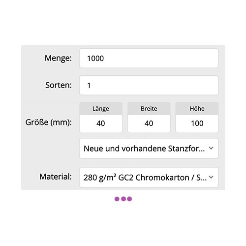 Schritt 1 - Parameter ausfüllen