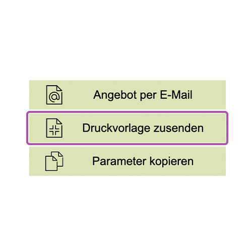 Schritt 2 - Druckvorlage zusenden