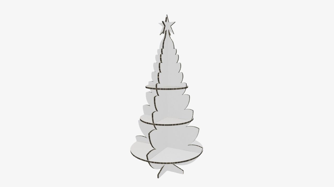 Tannenbaum aus Wellpappe