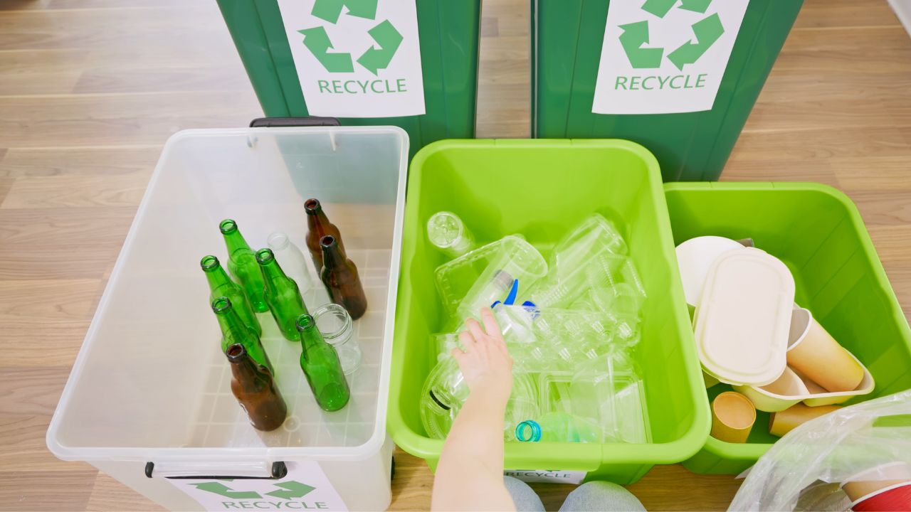 Sortimento dei rifiuti di riciclo