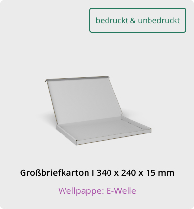 Großbriefkarton 340 x 240 x 15 mm kaufen