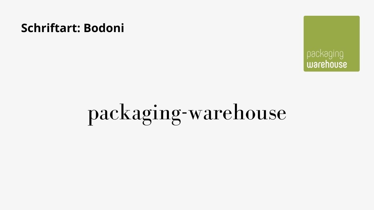 Schriftart: Bodoni