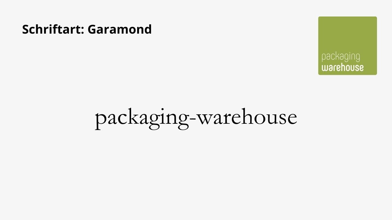 Schriftart: Garamond