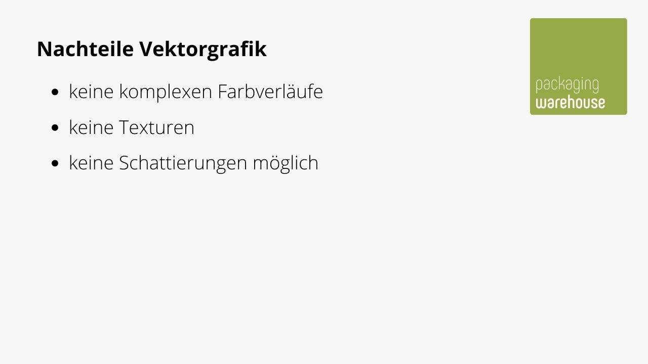 Nachteil Vektorgrafik