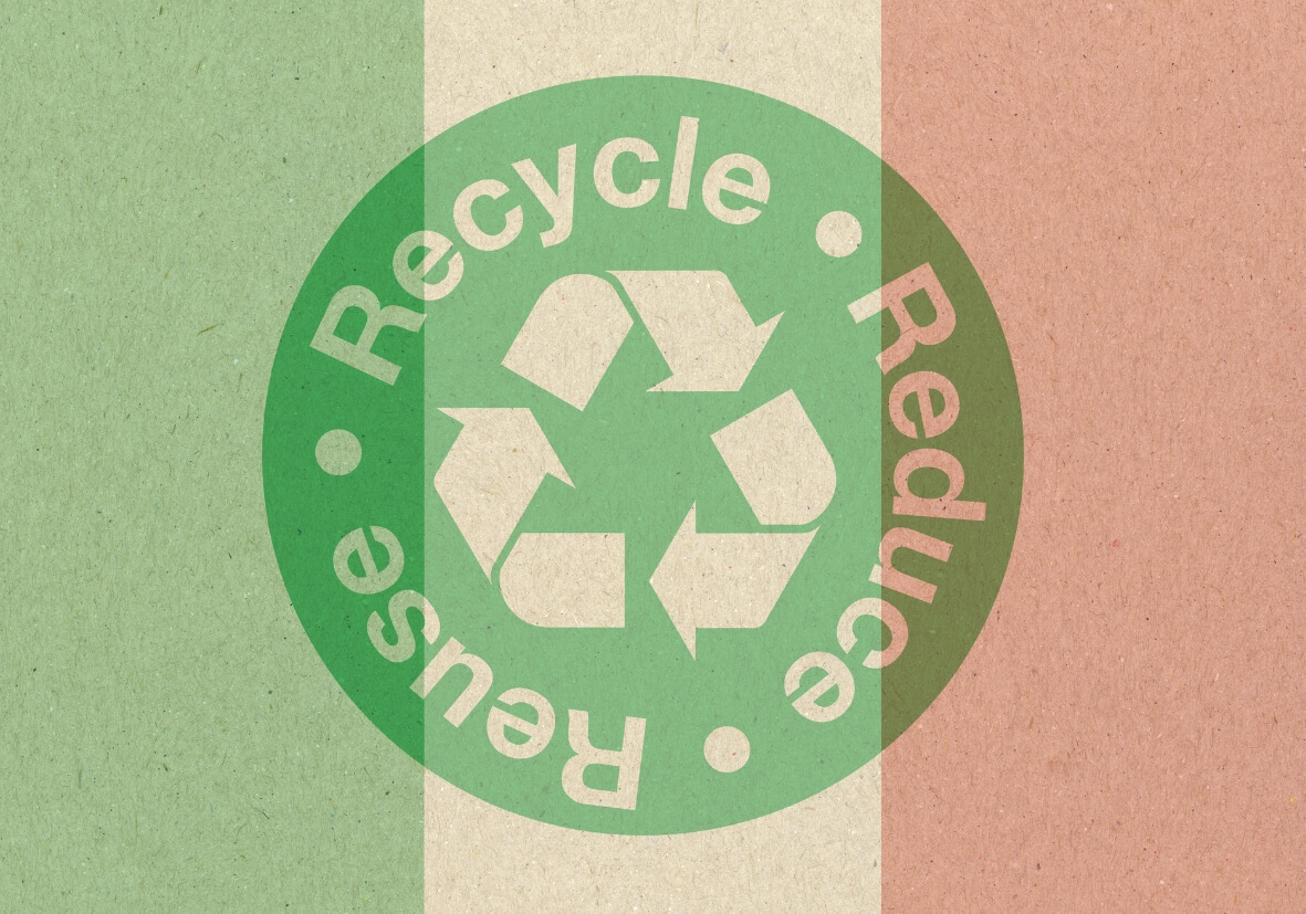 Recycling durch neue Umweltkennzeichnung in Italien