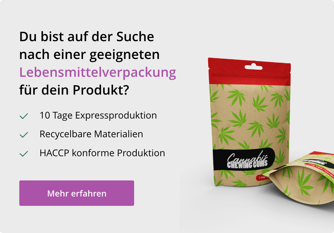 Lebensmittelverpackung Standbodenbeutel