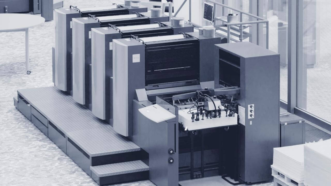 4-Farben Offsetdruckmaschine