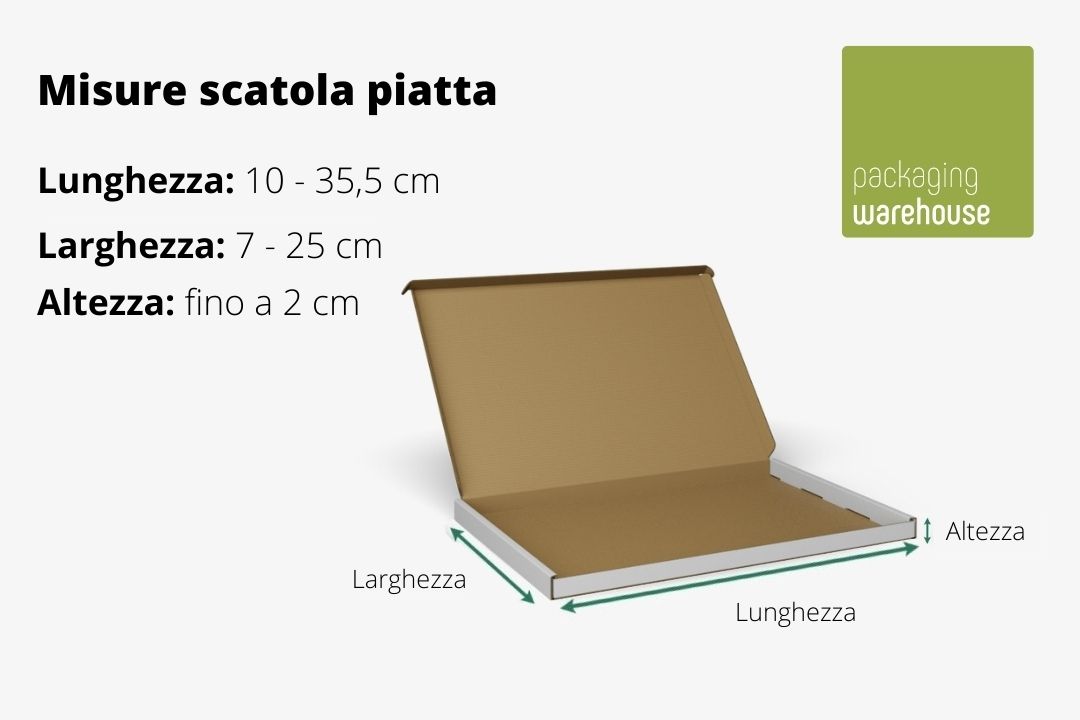 Scatola piatta piccola per spedizioni