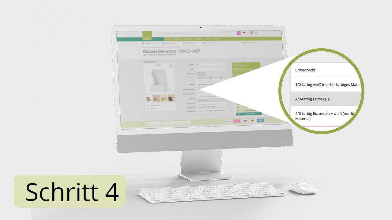Infografik: Bestellprozess Schritt 4 Versandkarton